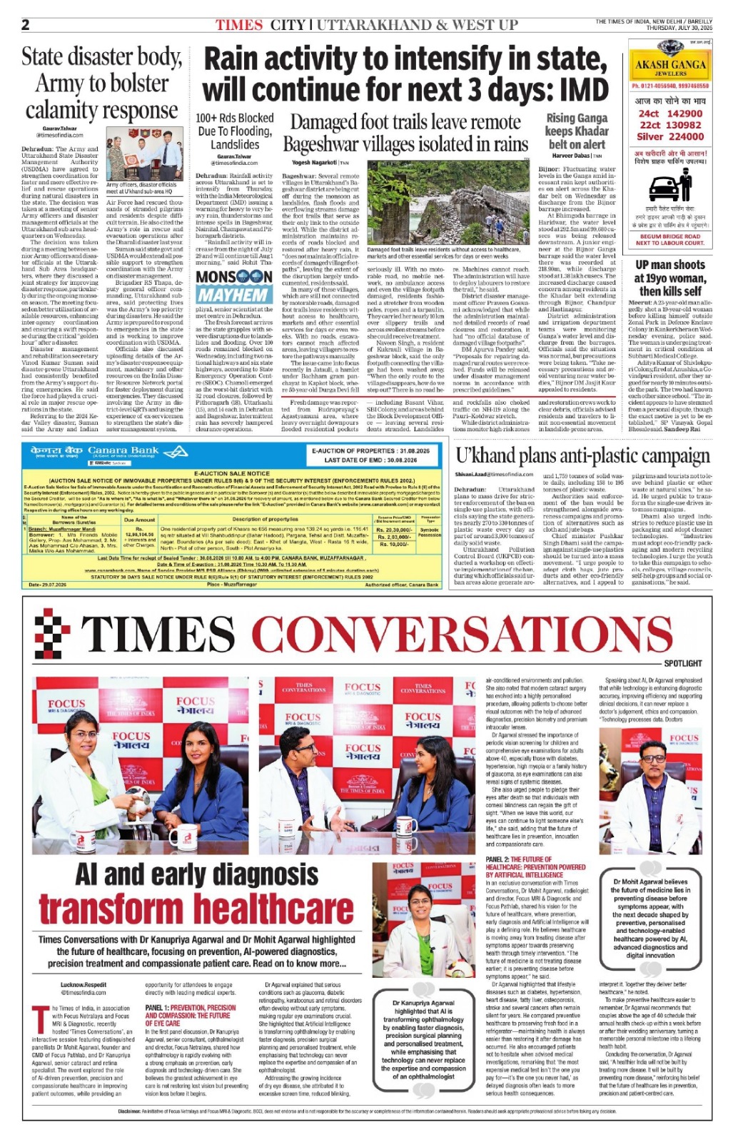 Focus Netralaya featured in Times Conversations, The Times of India — AI and early diagnosis transform healthcare